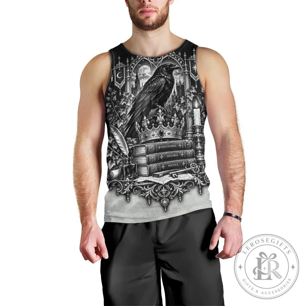 Dark Academia Raven Gothic Literature Vintage Bookish Aesthetic Tank Top 9 Dark Academia Raven Gothic Literature Vintage Bookish Aesthetic Tank Top