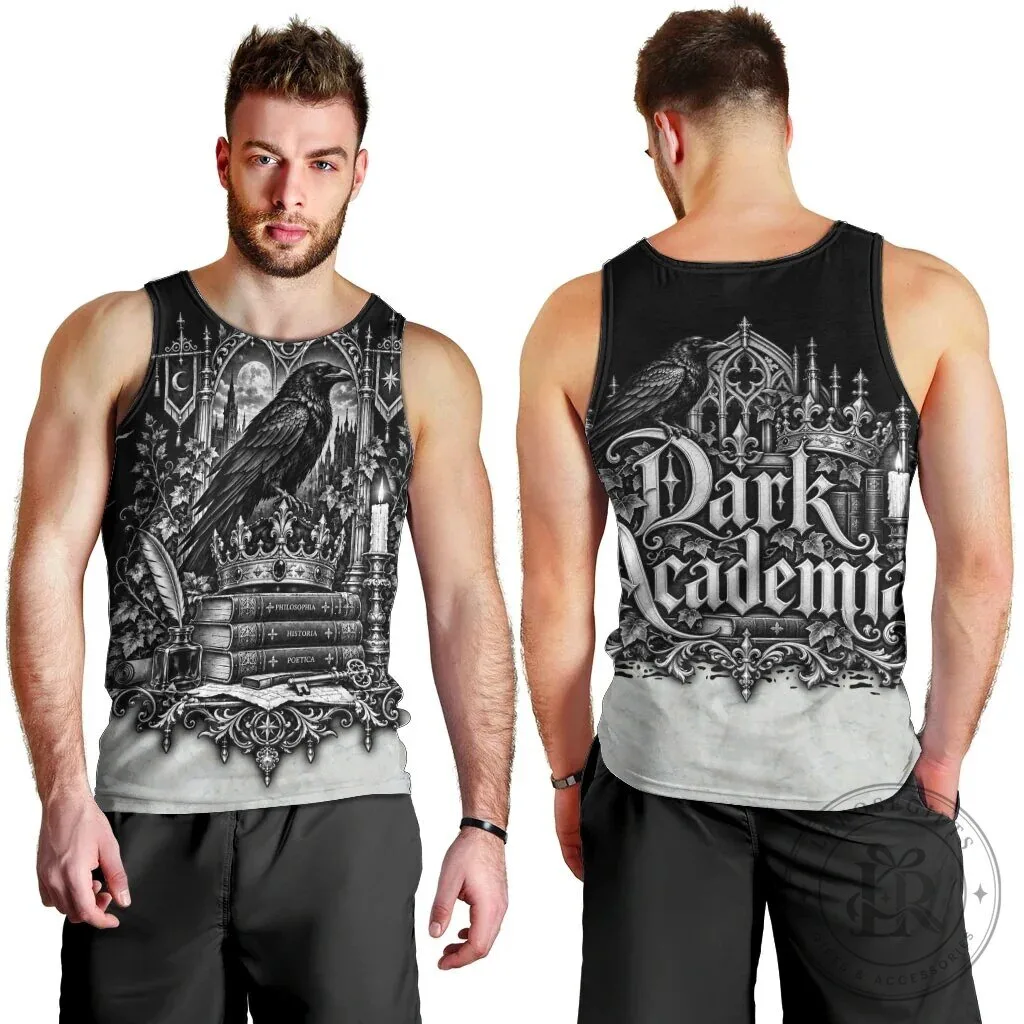 Dark Academia Raven Gothic Literature Vintage Bookish Aesthetic Tank Top 11 Dark Academia Raven Gothic Literature Vintage Bookish Aesthetic Tank Top