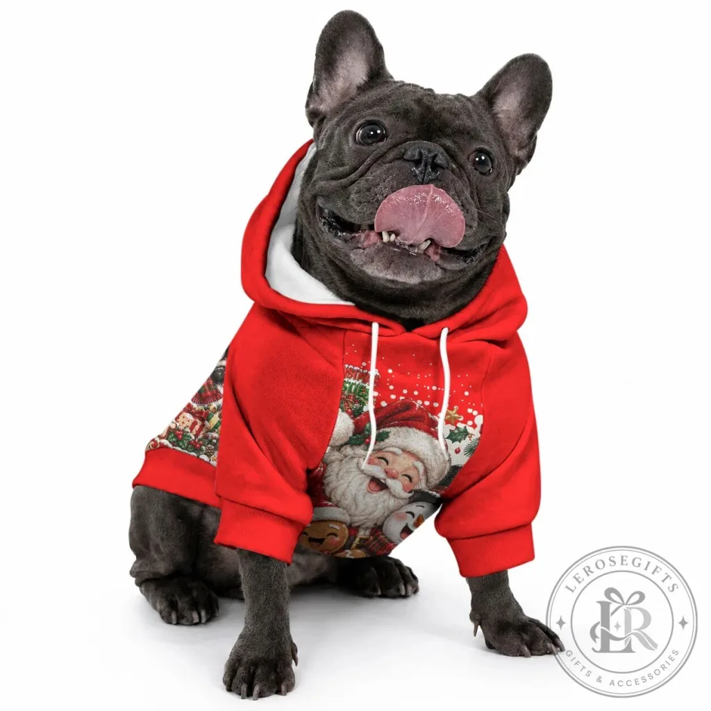 Christmas Santa Snowman Gingerbread Holiday Pet Dog Hoodie Apparel Christmas Santa Snowman Gingerbread Holiday Pet Dog Hoodie Apparel