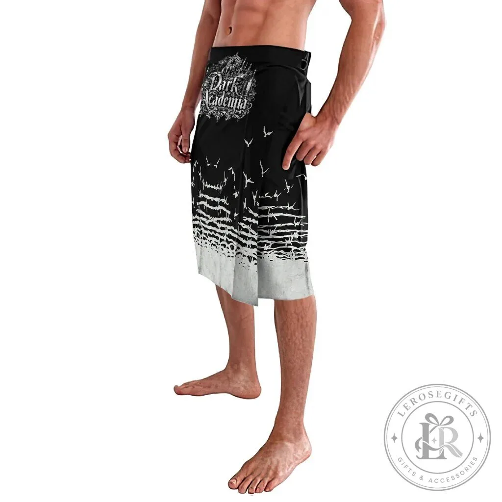 Dark Academia Raven Gothic Literature Vintage Bookish Aesthetic Sarong 7 Dark Academia Raven Gothic Literature Vintage Bookish Aesthetic Sarong