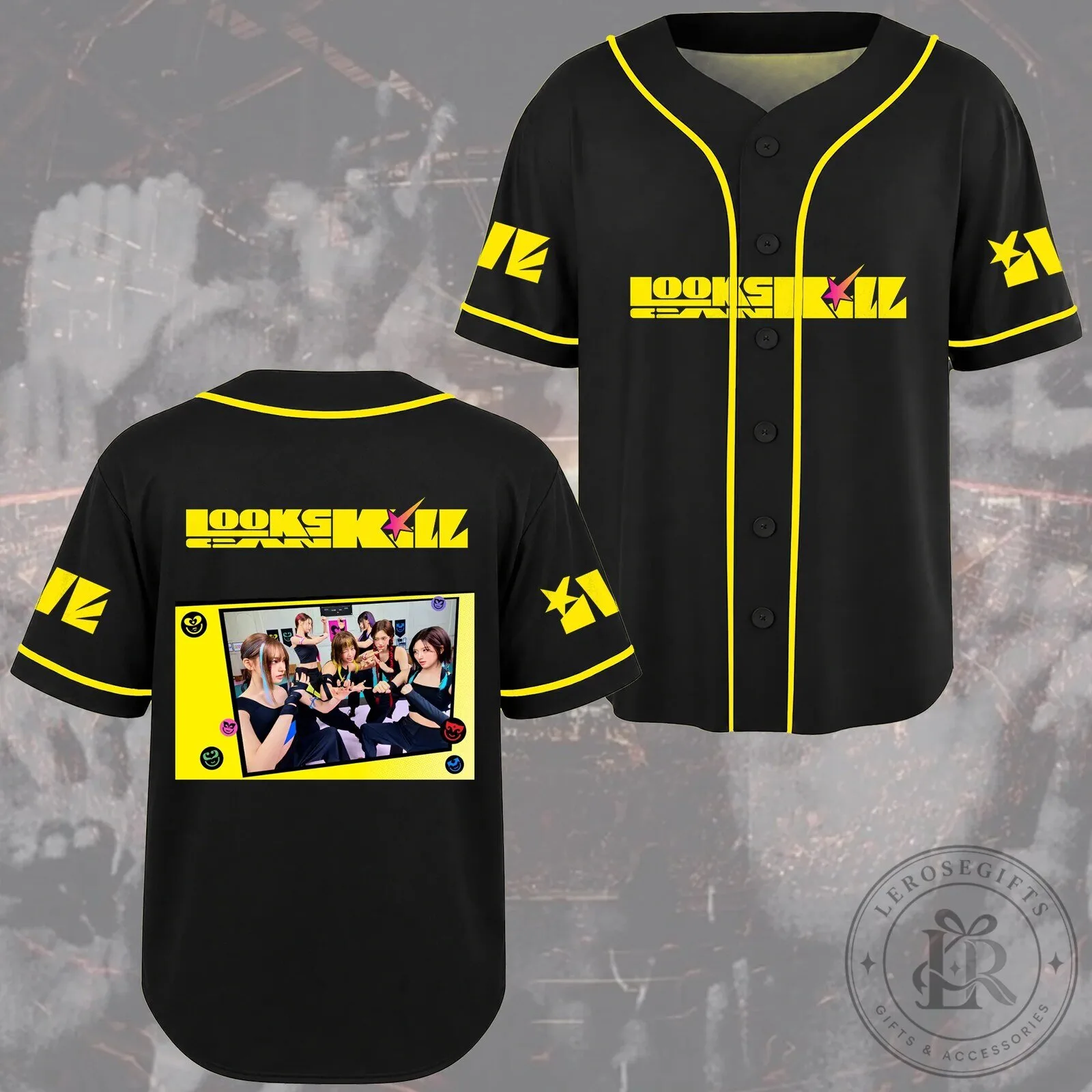 IVE Looks Kill Tour Retro TV Baseball Jersey for Dives Fans
