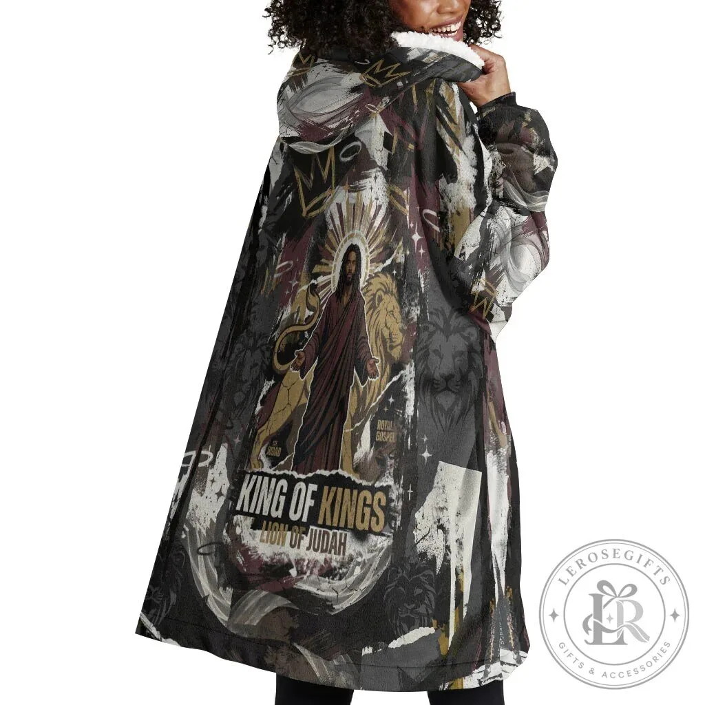 Jesus Is King Lion Of Judah Christian Religious Faith Wearable Blanket Hoodie 9 Jesus Is King Lion Of Judah Christian Religious Faith Wearable Blanket Hoodie