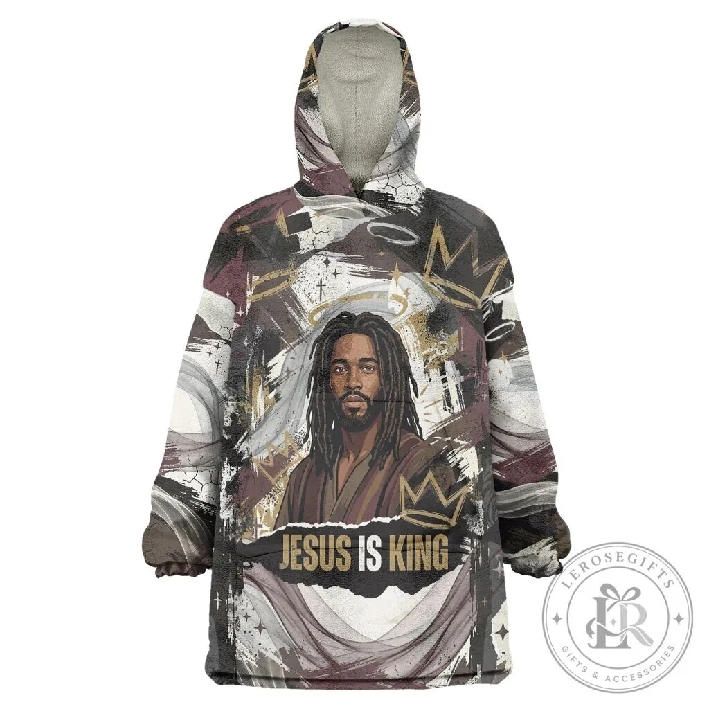 Jesus Is King Lion Of Judah Christian Religious Faith Wearable Blanket Hoodie 10 Jesus Is King Lion Of Judah Christian Religious Faith Wearable Blanket Hoodie