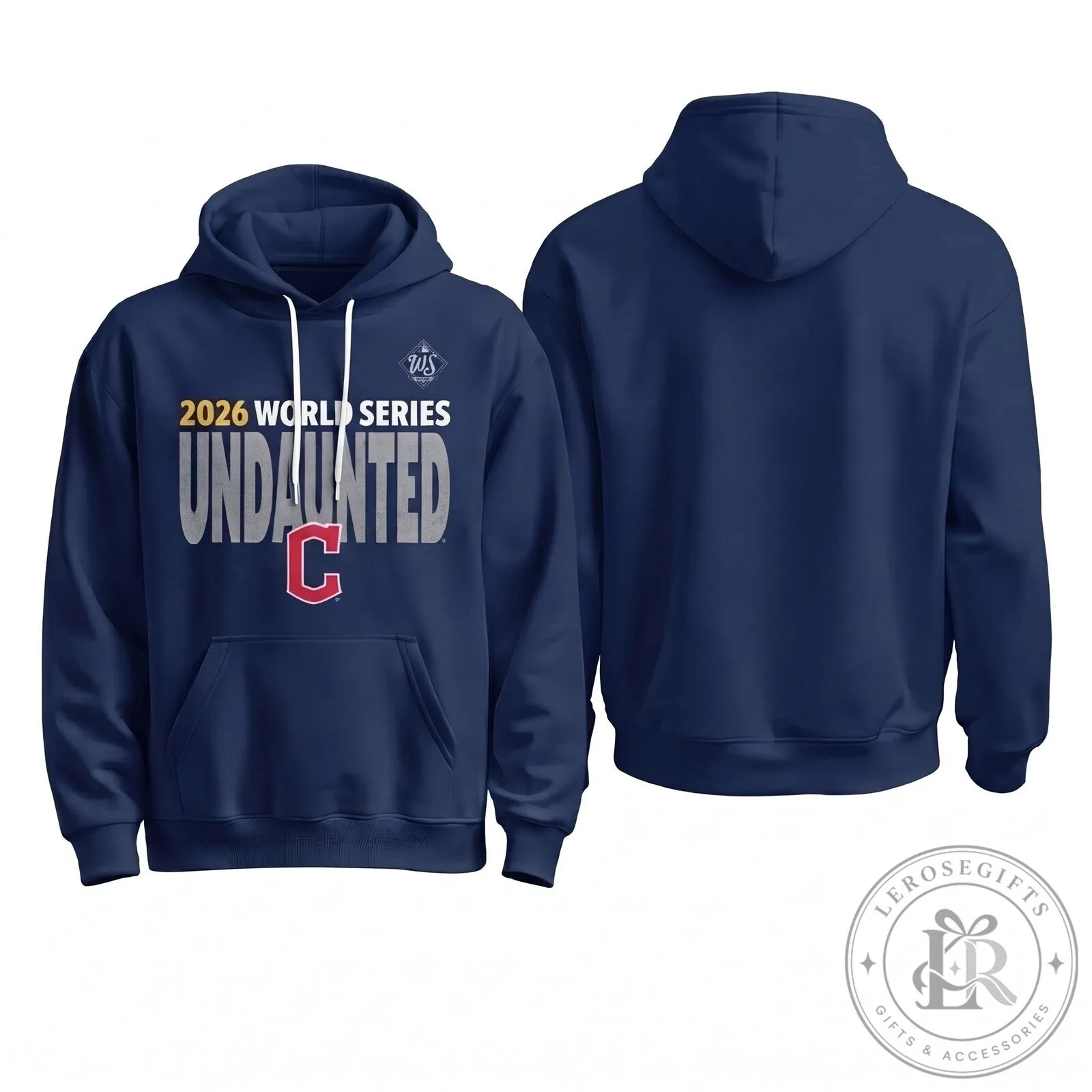 Cleveland Guardians 2026 World Series Undaunted Navy Blue Hoodie