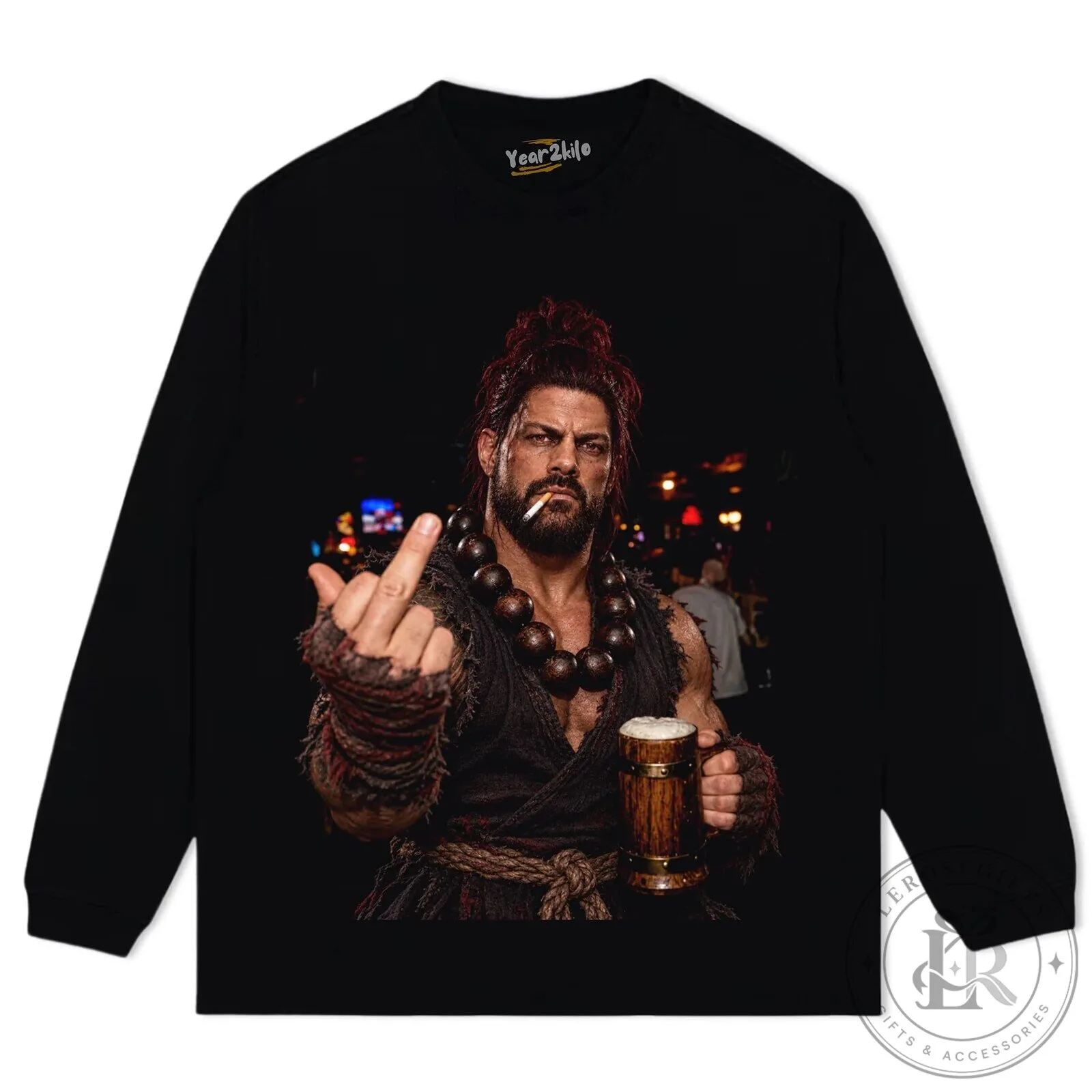 Street Fighter Akuma Roman Reigns Middle Finger Graphic T-Shirt 13 Street Fighter Akuma Roman Reigns Middle Finger Graphic T-Shirt