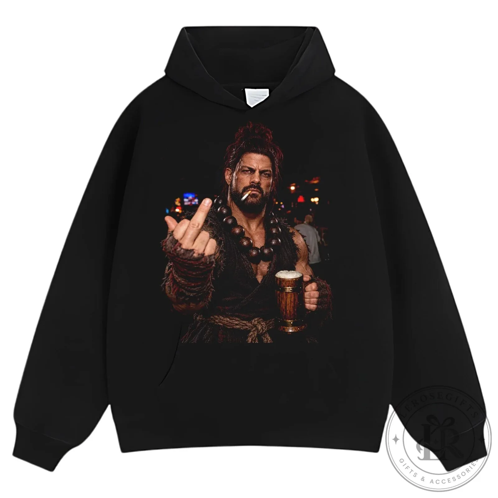 Street Fighter Akuma Roman Reigns Middle Finger Graphic T-Shirt 15 Street Fighter Akuma Roman Reigns Middle Finger Graphic T-Shirt